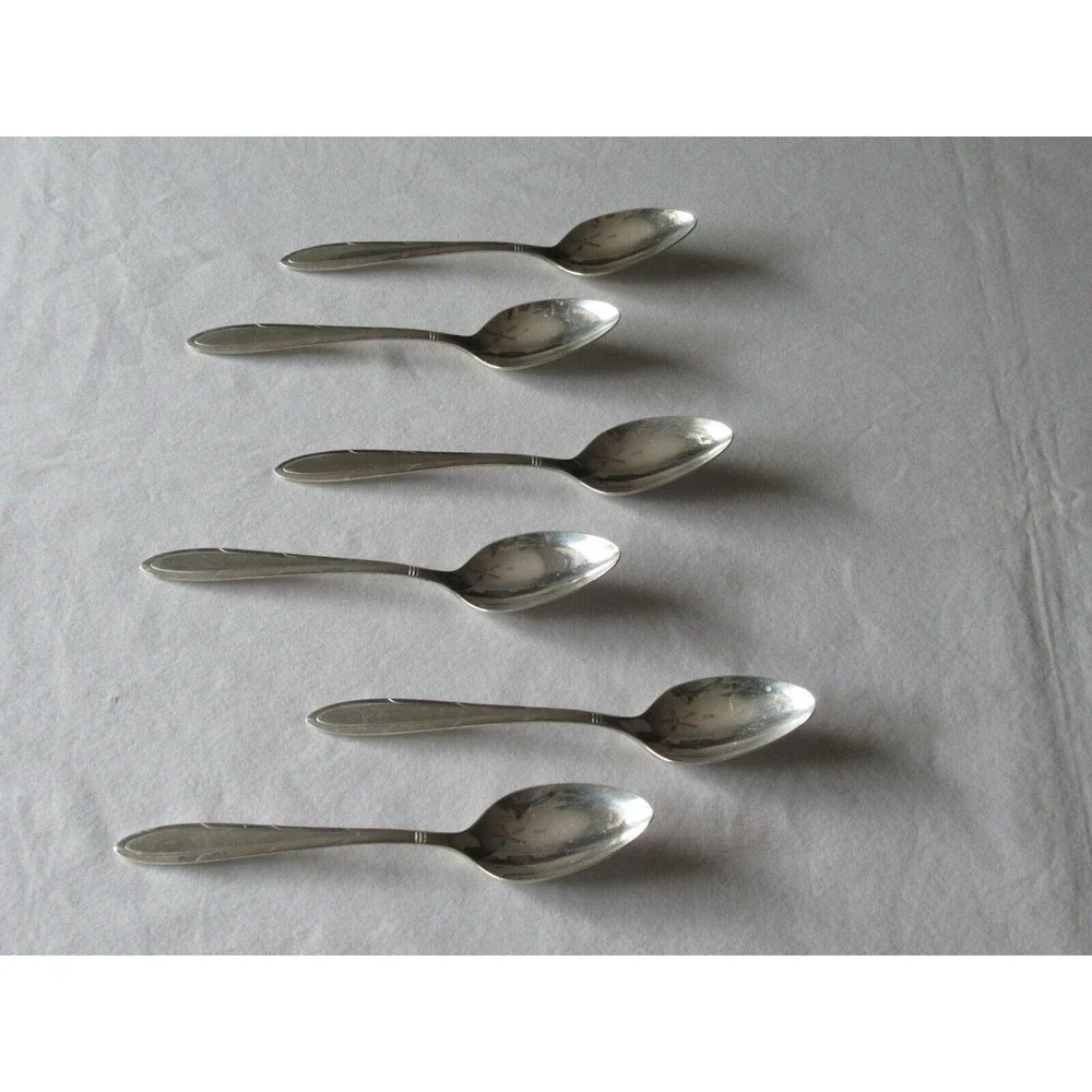 Oneida Nobility Plate REVERIE Silverplate Flatware 1937 Lot 6x Tea Spoon 6.1